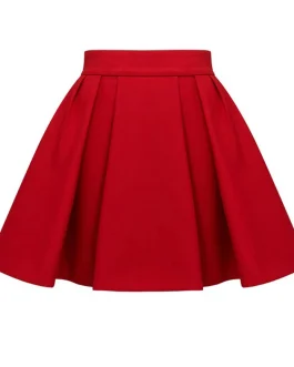 Glamorous Red suspender V-neck tassel Bandage Mini Evening Party wear Dress with Gold Button Detail