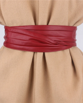 Luxury designer Wide Faux Leather Waist corset Belt for Women