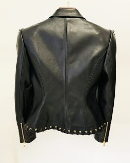 Women Leather Jacket Slim fit Laced PU Eco Leather
