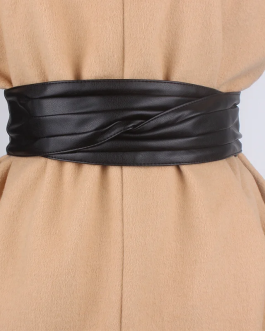 Luxury designer Wide Faux Leather Waist corset Belt for Women