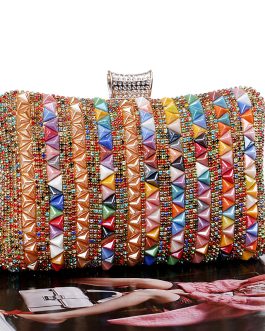New Diamond-Studded Ladies High End Banquet  Evening Dress Bag Clutche