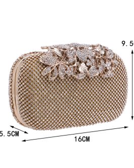 Women’s European And American Luxury Portable Diamond Banquet Evening Dress Bag