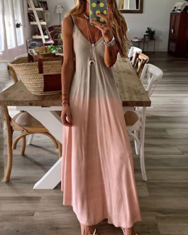 3D Leopard fashion Print Sequin A-Line Sling Loose Strap Maxi Dress