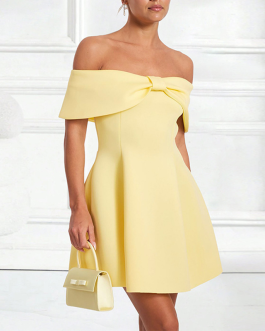 Princess One-Shoulder A-Line Elegant Fitted Style Spring and Summer Evening Dress